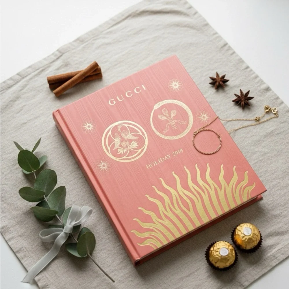 Gucci Holiday 2018 Coral Home Decorative Book - Picture 1 of 6